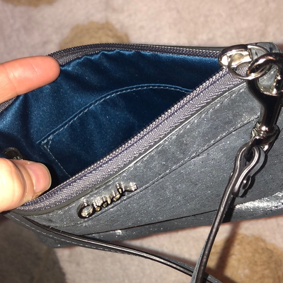 Silver shimmer Coach wristlet - Picture 3 of 3